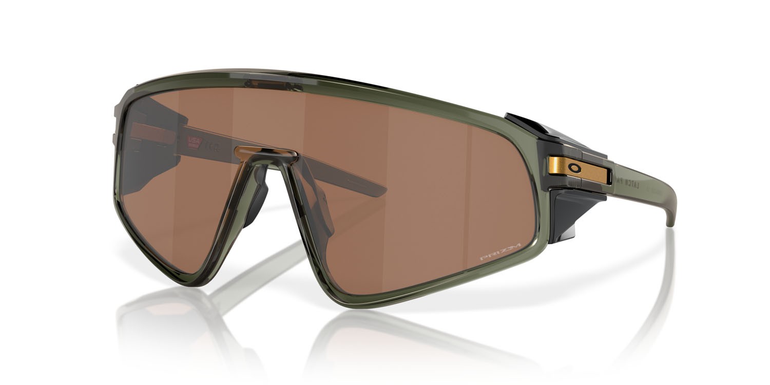 Sonnenbrillen Oakley Latch Panel OO 9404 (940403) farbe verde oliva/inchiostro form maske gläser prizm tungsten