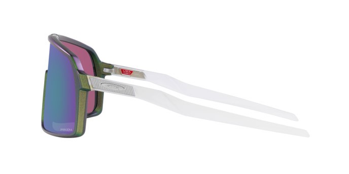 Sonnenbrillen Oakley Sutro OO 9406 (9406A2) farbe matte silver green colorshift form maske gläser prizm road jade