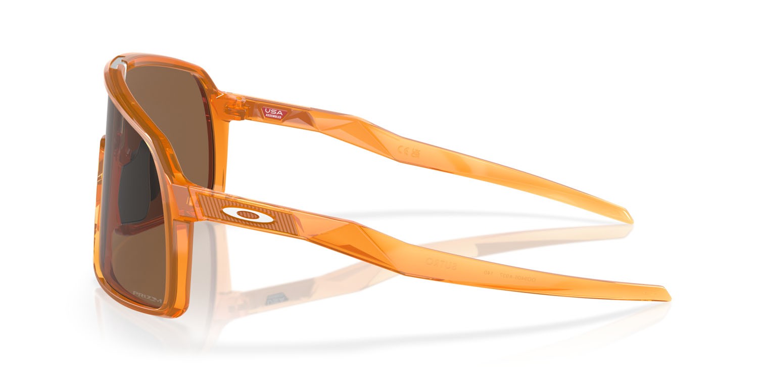 Occhiali da sole Oakley Sutro OO 9406 (9406A9) colore transparent ginger forma mask lenti prizm bronze