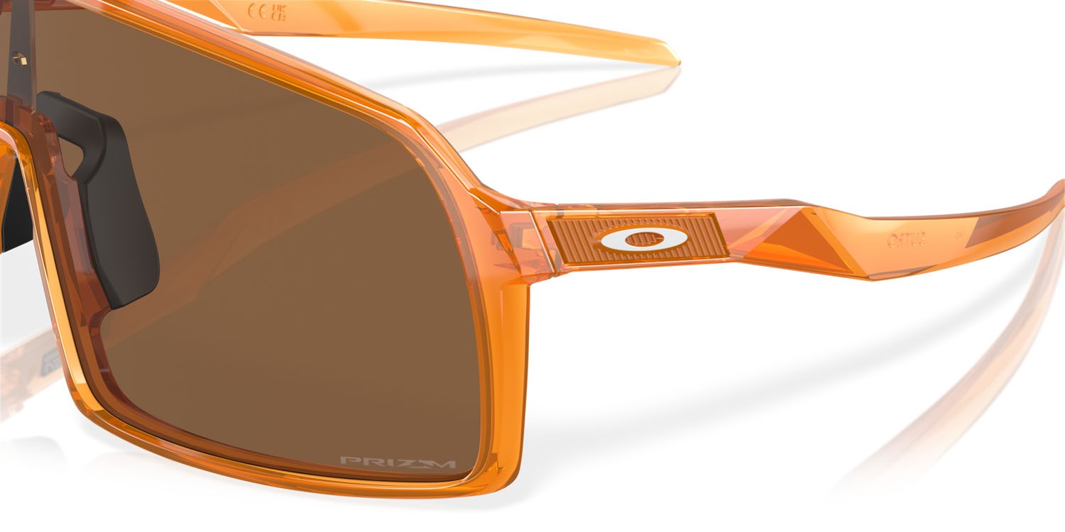 Occhiali da sole Oakley Sutro OO 9406 (9406A9) colore transparent ginger forma mask lenti prizm bronze