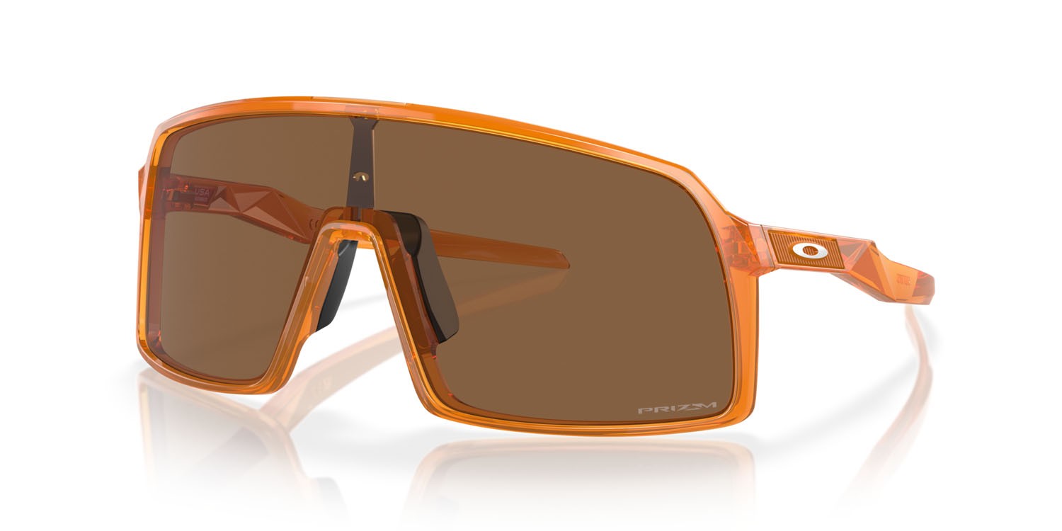 Occhiali da sole Oakley Sutro OO 9406 (9406A9) colore transparent ginger forma mask lenti prizm bronze