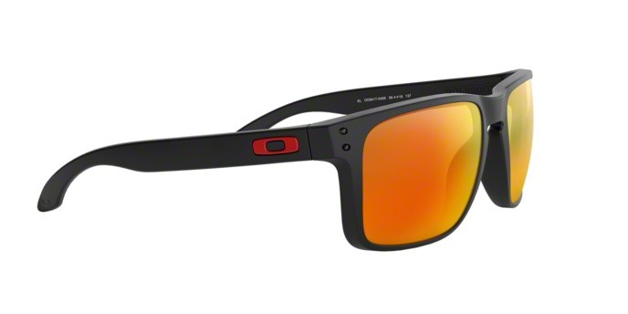 Sonnenbrillen Oakley Holbrook xl OO 9417 (941704) farbe matte black form quadratisch gläser prizm ruby