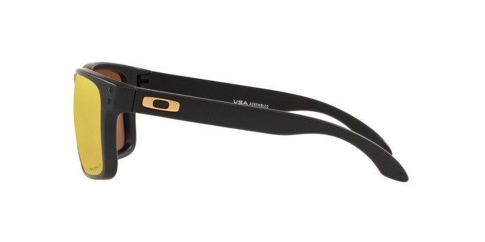 Sonnenbrillen Oakley Holbrook xl OO 9417 (941723) farbe matte black form quadratisch gläser prizm 24k polarized