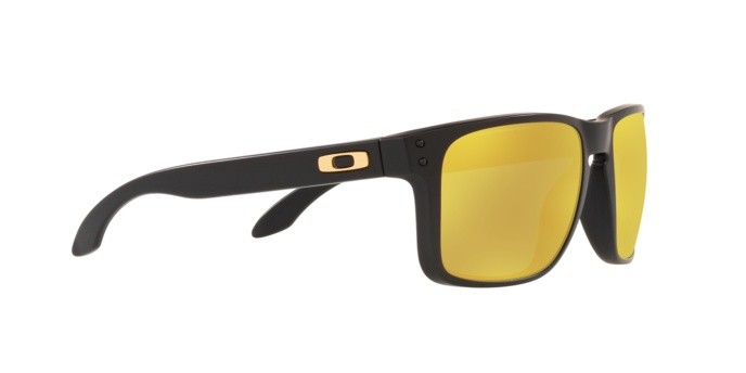 Sonnenbrillen Oakley Holbrook xl OO 9417 (941723) farbe matte black form quadratisch gläser prizm 24k polarized