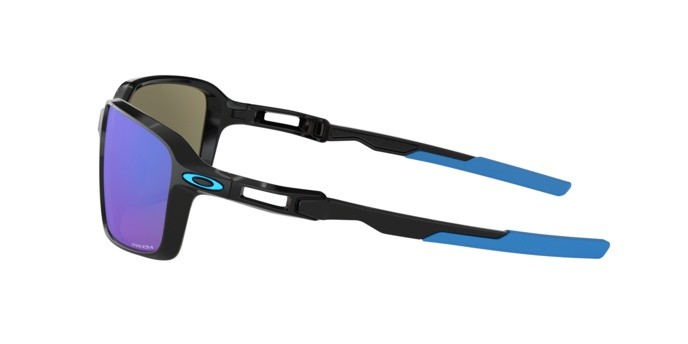Sonnenbrillen Oakley Siphon OO 9429 (942902) farbe polished black form rechteckig gläser prizm sapphire