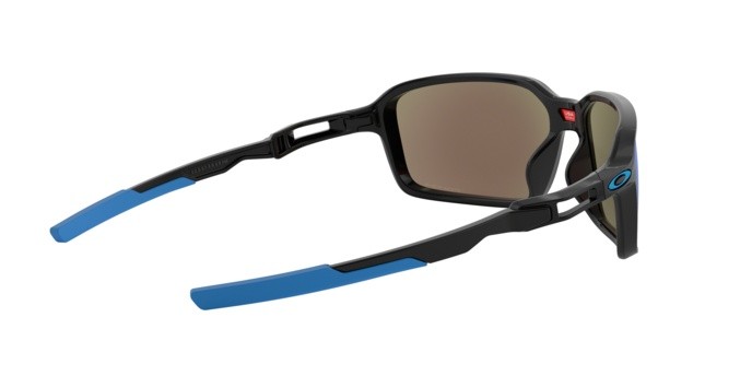 Sonnenbrillen Oakley Siphon OO 9429 (942902) farbe polished black form rechteckig gläser prizm sapphire