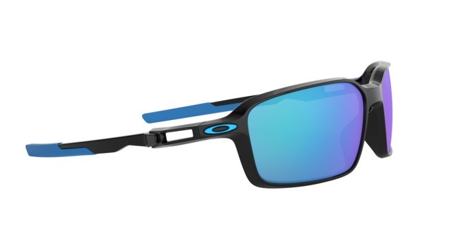 Sonnenbrillen Oakley Siphon OO 9429 (942902) farbe polished black form rechteckig gläser prizm sapphire