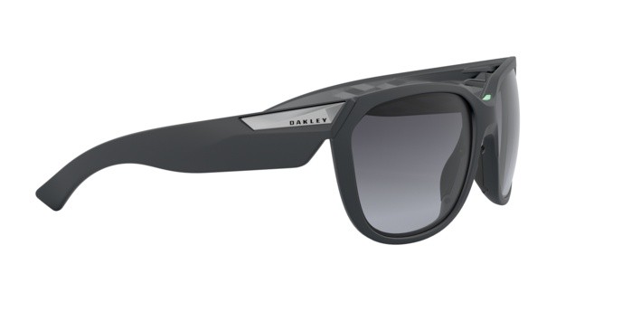Sonnenbrillen Oakley Rev up OO 9432 (943205) farbe carbon form quadratisch gläser grey gradient polarized