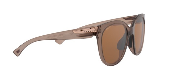 Sonnenbrillen Oakley Low key OO 9433 (943308) farbe matte brown smoke form rund gläser prizm bronze polarized