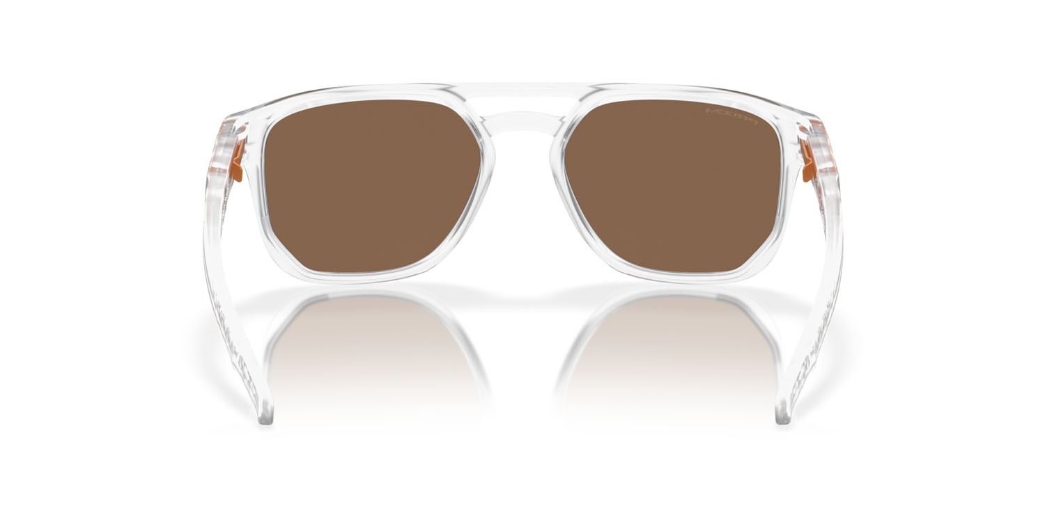 Sonnenbrillen Oakley Latch Beta OO 9436 (943611) farbe trasparente opaco form quadratisch gläser prizm bronze