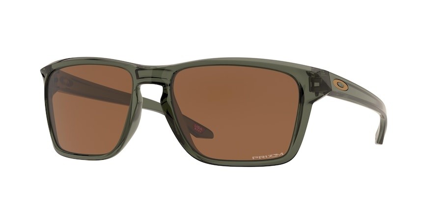 Occhiali da sole Oakley Sylas OO 9448 (944814) colore olive ink forma rettangolare lenti prizm tungsten