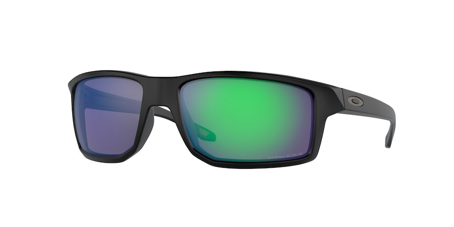 Sonnenbrillen Oakley Gibston OO 9449 (944915) farbe matte black form quadratisch gläser prizm jade