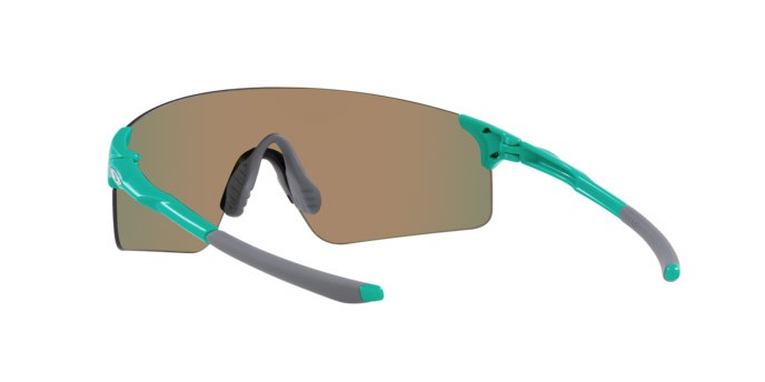Occhiali da sole Oakley Evzero Blades OO 9454 (945420) colore celeste opaco forma mask lenti prizm ruby