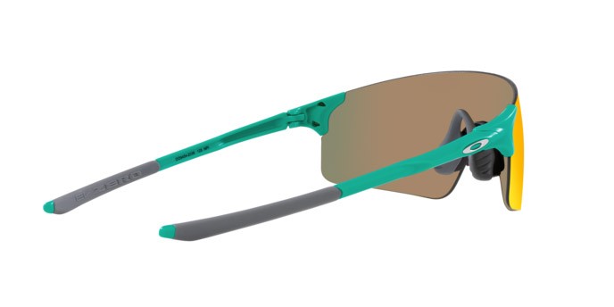 Occhiali da sole Oakley Evzero Blades OO 9454 (945420) colore celeste opaco forma mask lenti prizm ruby