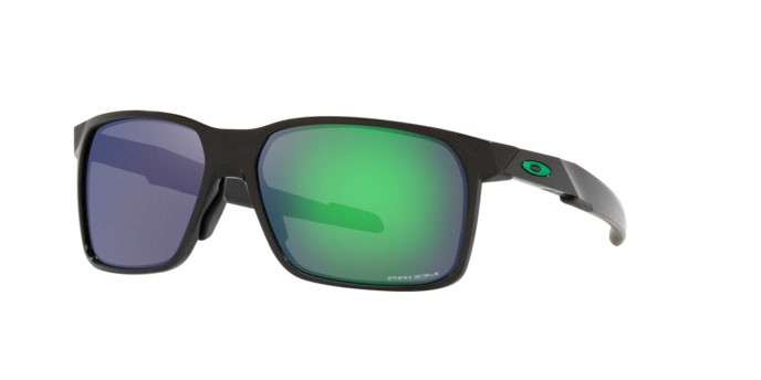 Sonnenbrillen Oakley Portal x OO 9460 (946018) farbe polished black form rechteckig gläser prizm jade