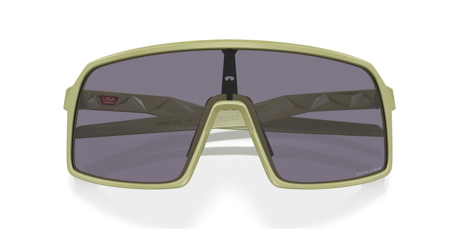 Occhiali da sole Oakley Sutro S OO 9462 (946212) colore matte fern forma mask lenti prizm grey