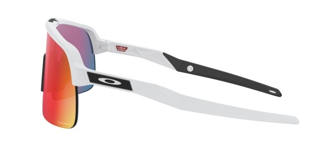 Occhiali da sole Oakley Sutro lite OO 9463 (946302) colore matte white forma rettangolare lenti prizm road