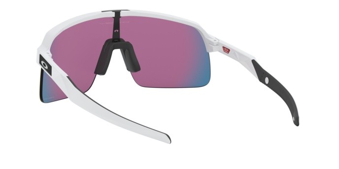 Occhiali da sole Oakley Sutro lite OO 9463 (946302) colore matte white forma rettangolare lenti prizm road