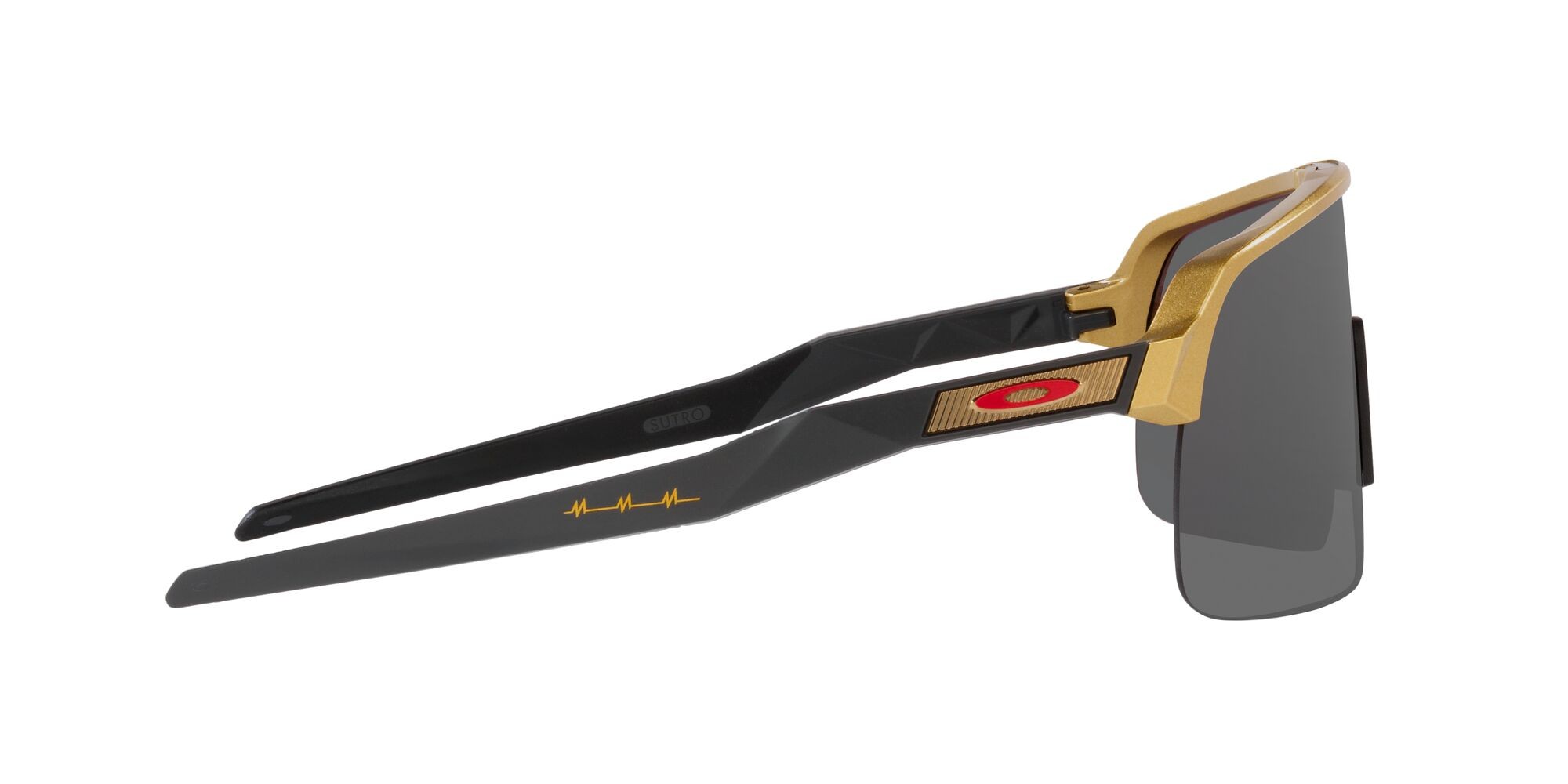 Occhiali da sole Oakley Sutro Lite Patrick Mahomes II Collection OO 9463 (946347) colore oro olimpico forma mask lenti prizm black