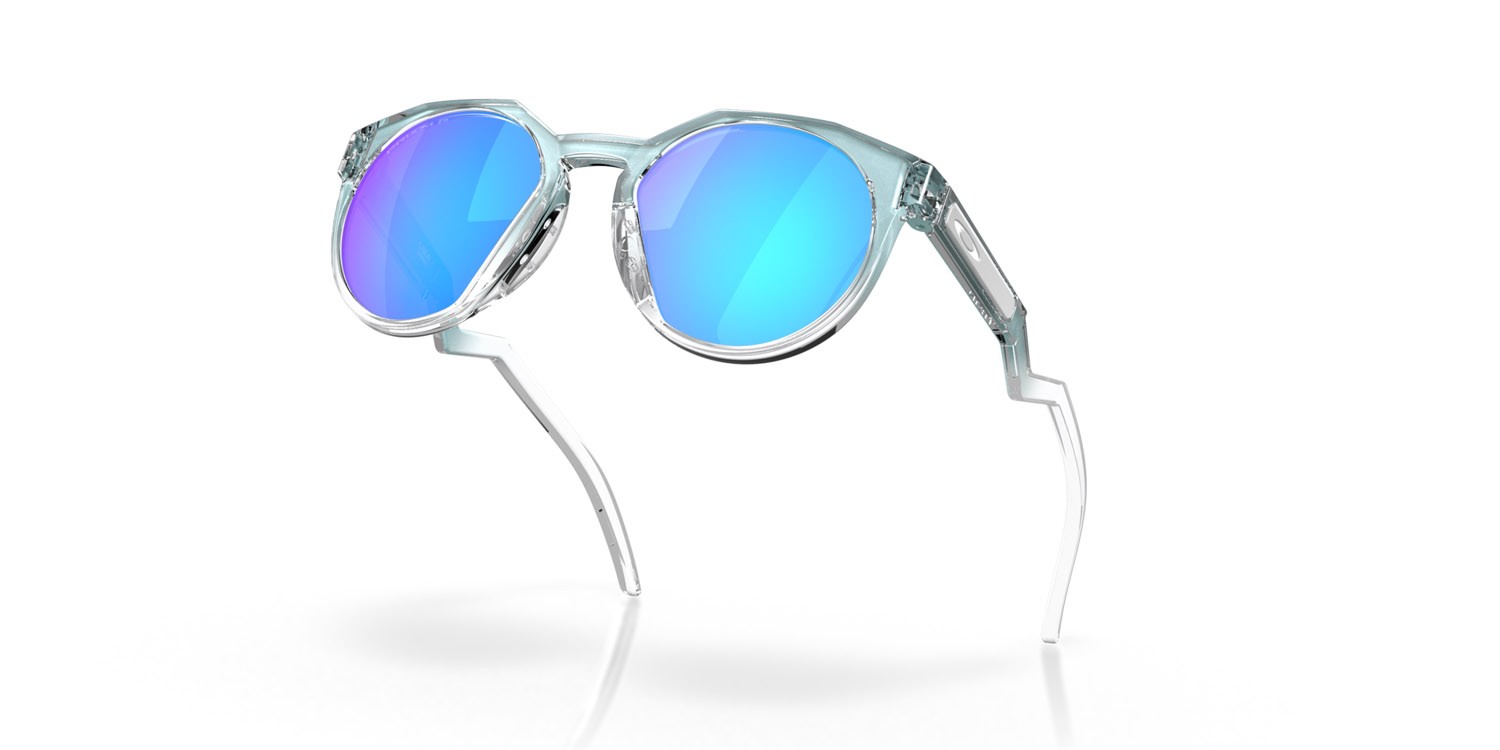 Sonnenbrillen Oakley HSTN OO 9464 (946409) farbe blu ghiaccio form rechteckig gläser prizm sapphire polarized