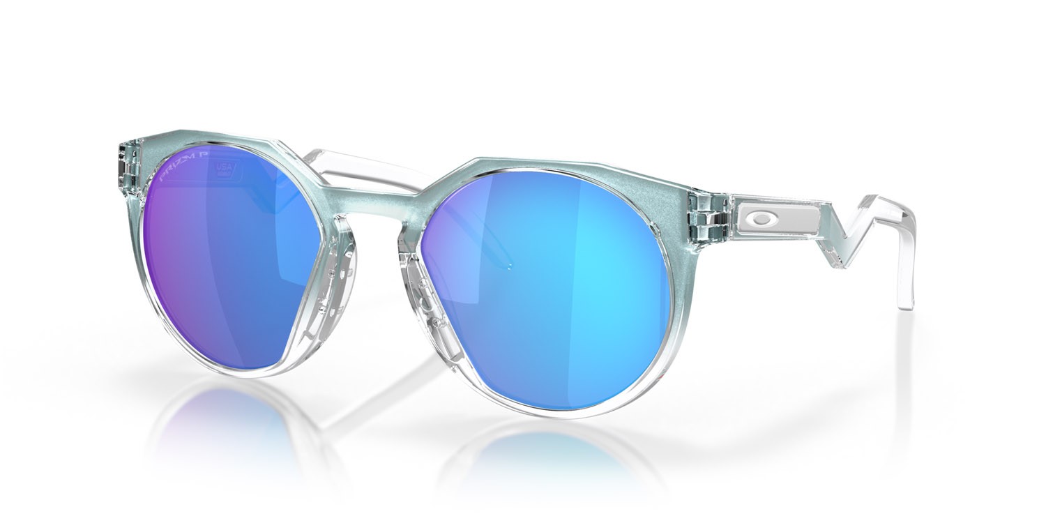 Sonnenbrillen Oakley HSTN OO 9464 (946409) farbe blu ghiaccio form rechteckig gläser prizm sapphire polarized