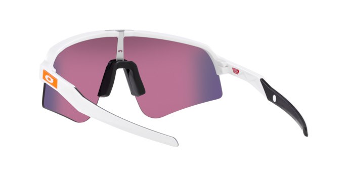 Occhiali da sole Oakley Sutro Lite Sweep OO 9465 (946516) colore bianco opaco forma mask lenti prizm road