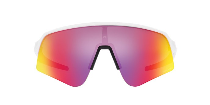 Occhiali da sole Oakley Sutro Lite Sweep OO 9465 (946516) colore bianco opaco forma mask lenti prizm road