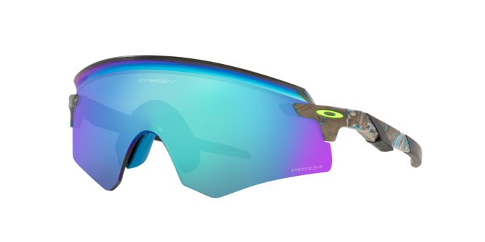 Sonnenbrillen Oakley Encoder OO 9471 (947109) farbe sanctuary swirl form rechteckig gläser prizm sapphire