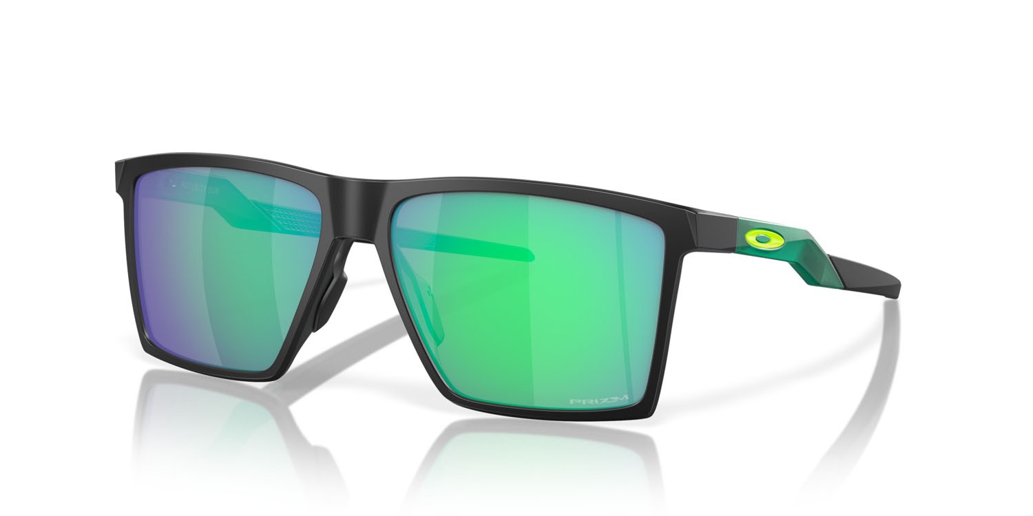 Sonnenbrillen Oakley Futurity Sun OO 9482 (948202) farbe nero satinato form quadratisch gläser prizm jade