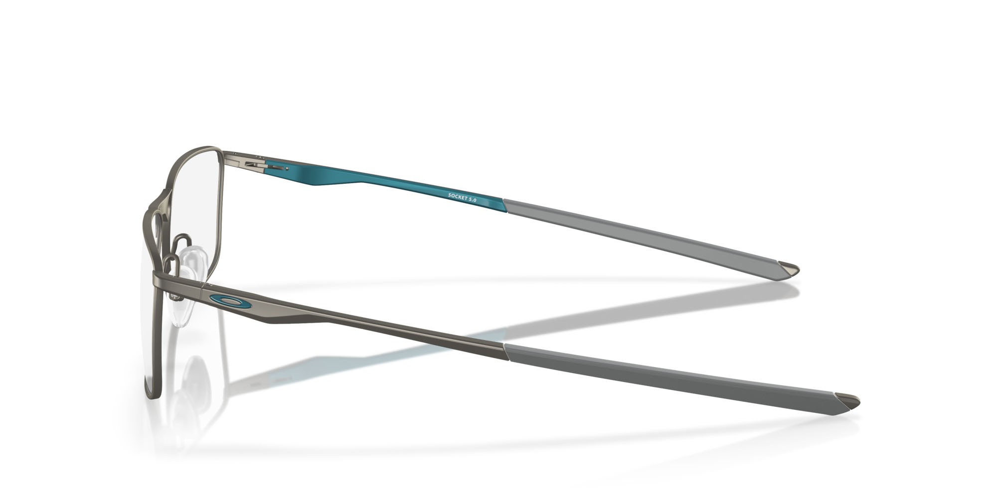 Brillen Oakley Socket 5.0 OX 3217 (321715) farbe gunmetal opaco form rechteckig gläser lente demo