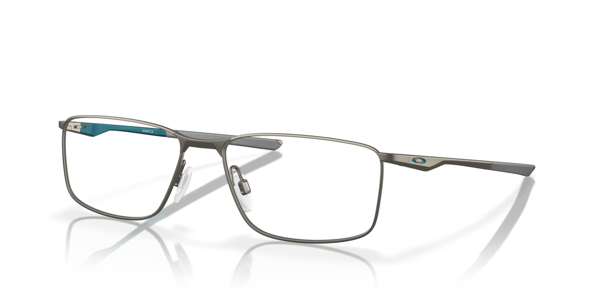 Brillen Oakley Socket 5.0 OX 3217 (321715) farbe gunmetal opaco form rechteckig gläser lente demo