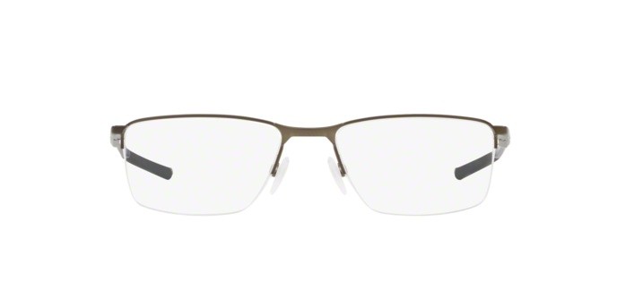 Brillen Oakley Socket 5.5 OX 3218 (321806) farbe satin pewter/poisedon blue form rechteckig gläser clear
