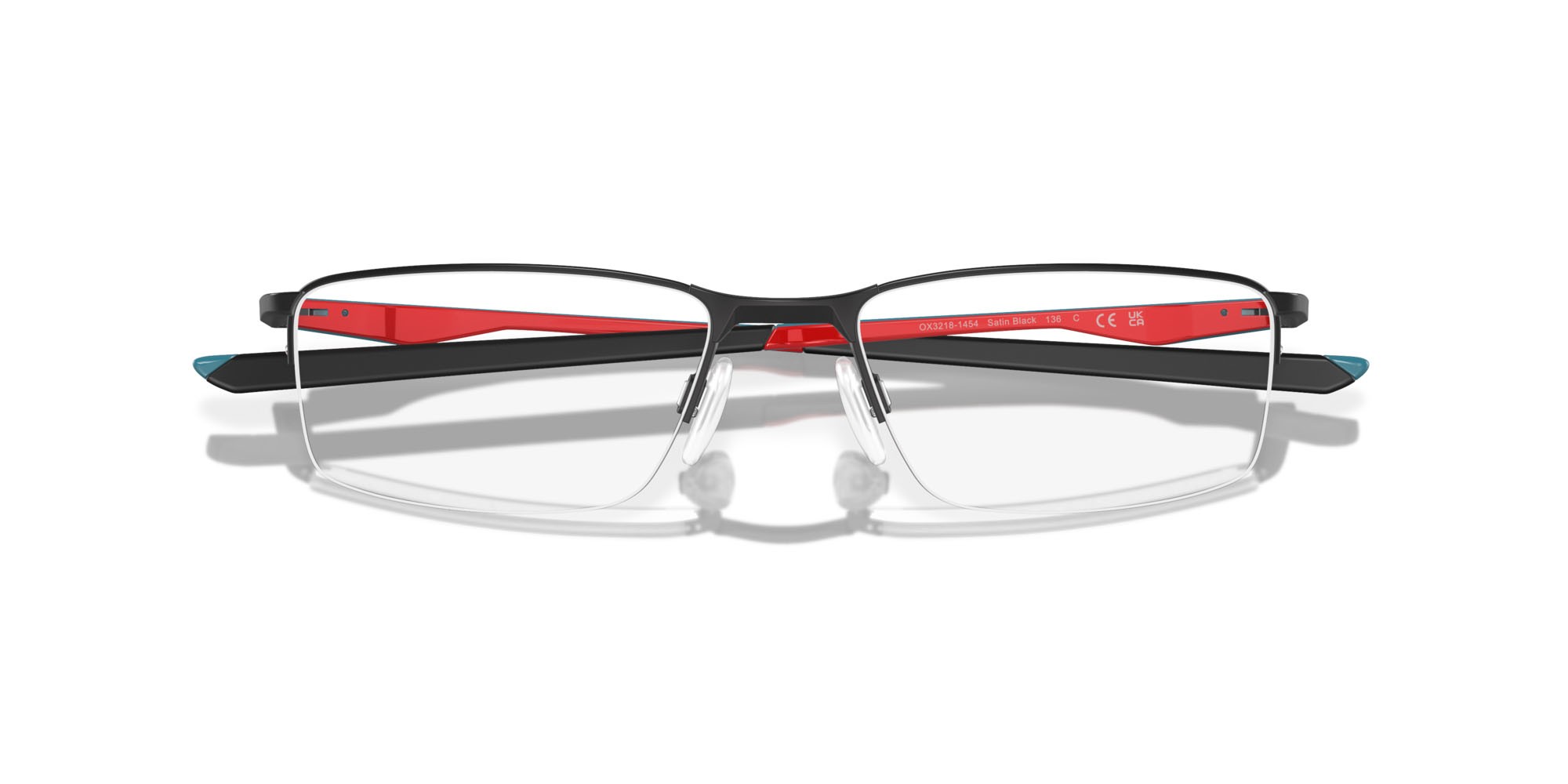 Brillen Oakley Socket 5.5 OX 3218 (321814) farbe nero satinato form rechteckig gläser lente demo