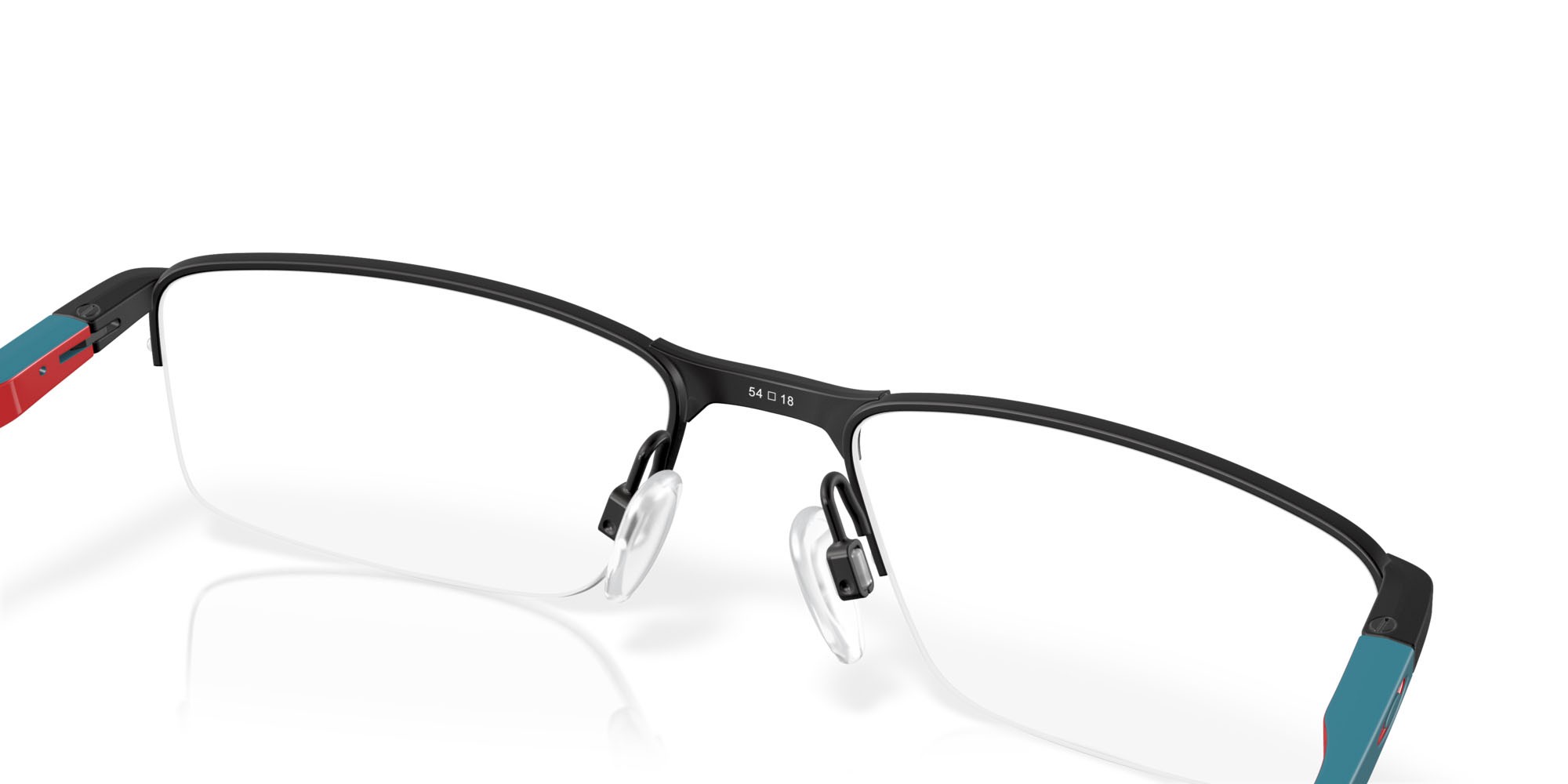 Brillen Oakley Socket 5.5 OX 3218 (321814) farbe nero satinato form rechteckig gläser lente demo