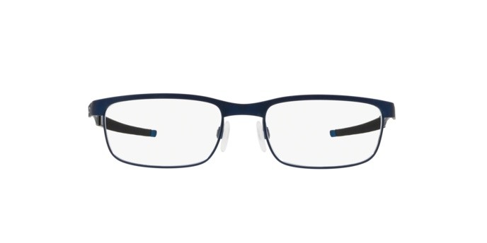 Occhiali da vista Oakley Steel plate OX 3222 (322203) colore powder midnight forma rettangolare lenti demo lens