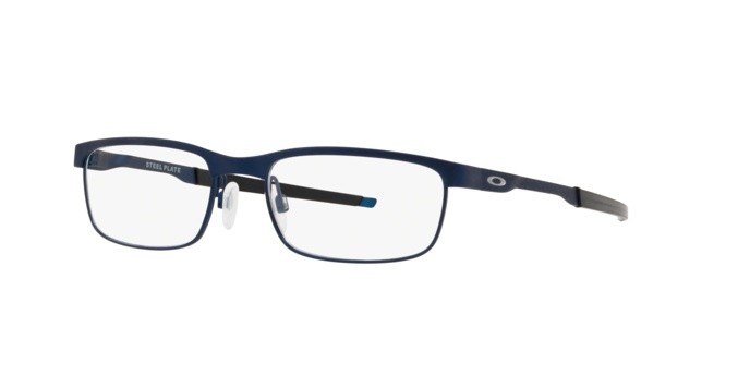 Occhiali da vista Oakley Steel plate OX 3222 (322203) colore powder midnight forma rettangolare lenti demo lens