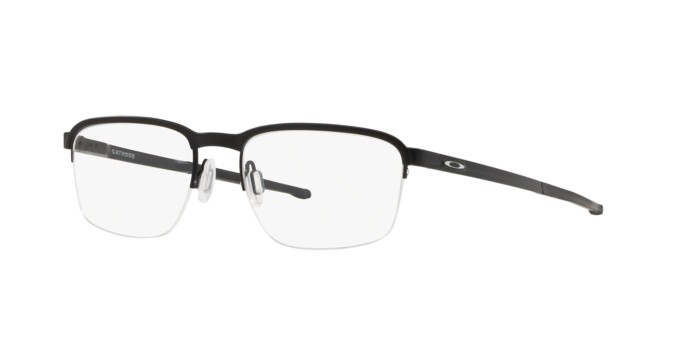 Brillen Oakley Cathode OX 3233 (323301) farbe satin black form quadratisch gläser clear