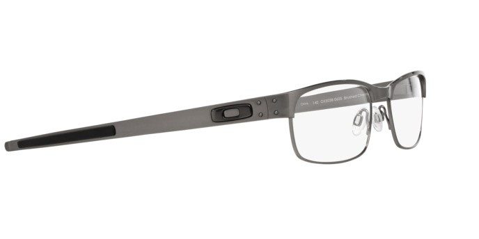Brillen Oakley Metal plate OX 5038 (503806) farbe brushed chrome form rechteckig gläser demo lens