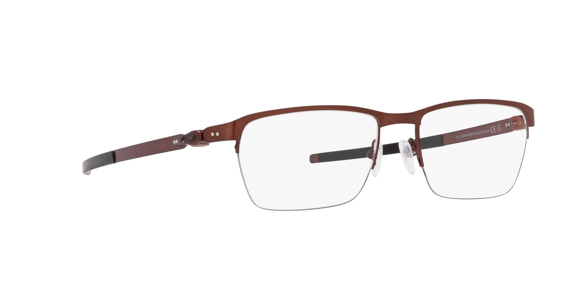 Brillen Oakley Tincup 0.5 Ti OX 5099 (509904) farbe grenache spazzolato form quadratisch gläser lente demo