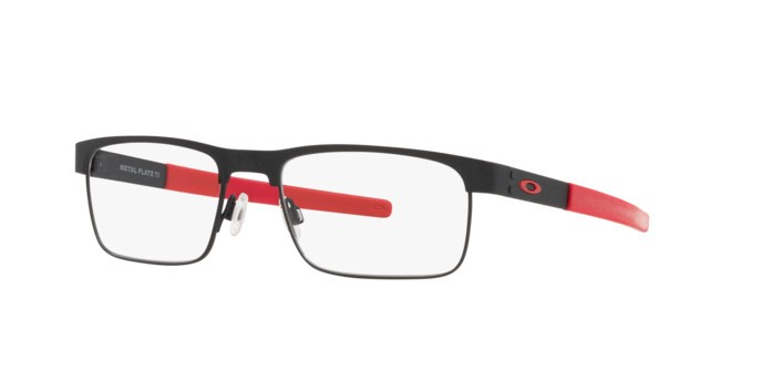 Occhiali da vista Oakley Metal Plate TI OX 5153 (515304) colore satin light steel forma quadrato lenti demo lens