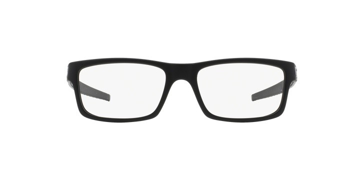 Brillen Oakley Currency OX 8026 (802601) farbe satin black form quadratisch gläser clear