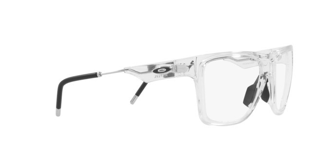 Brillen Oakley Nxtlvl OX 8028 (802803) farbe polished clear form quadratisch gläser demo lens