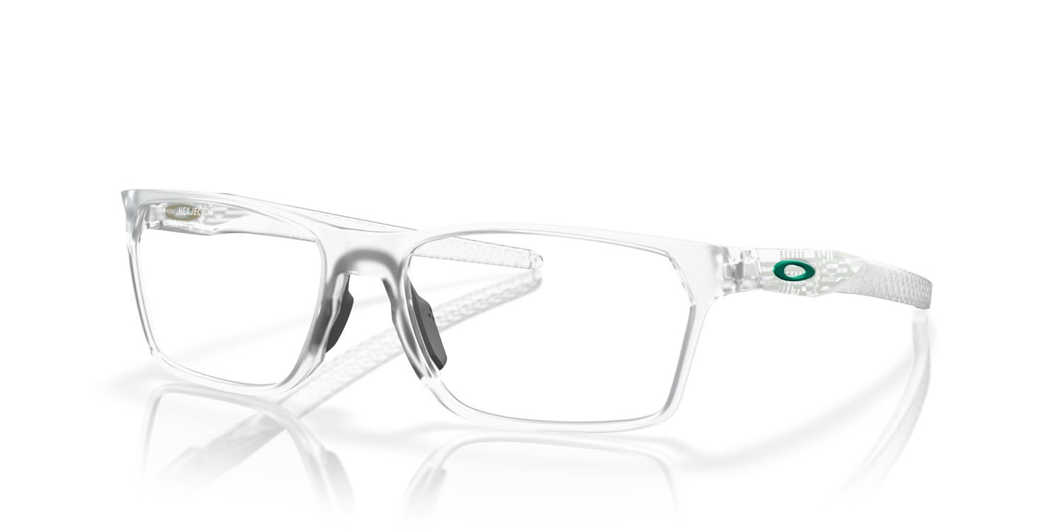 Brillen Oakley Hex Jector OX 8032 (803209) farbe trasparente opaco form rechteckig gläser lente demo