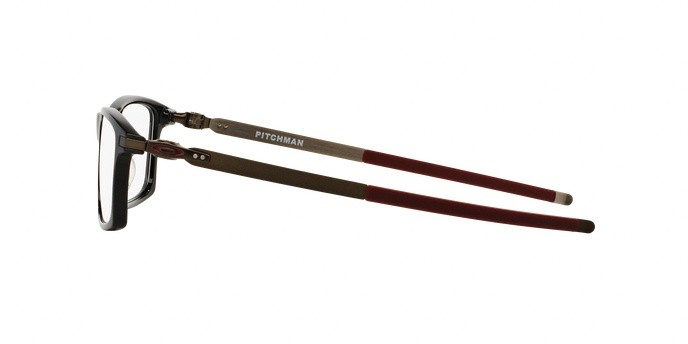 Brillen Oakley Pitchman OX 8050 (805005) farbe polished black form rechteckig gläser clear
