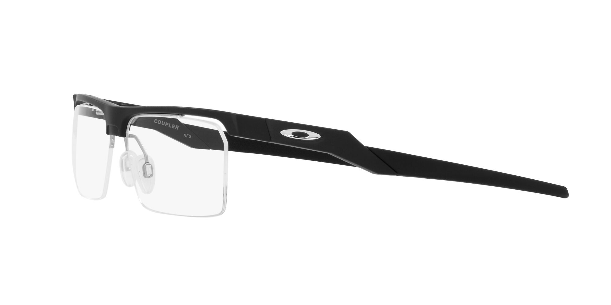 Brillen Oakley Coupler OX 8053 (805301) farbe nero satinato form rechteckig gläser lente demo