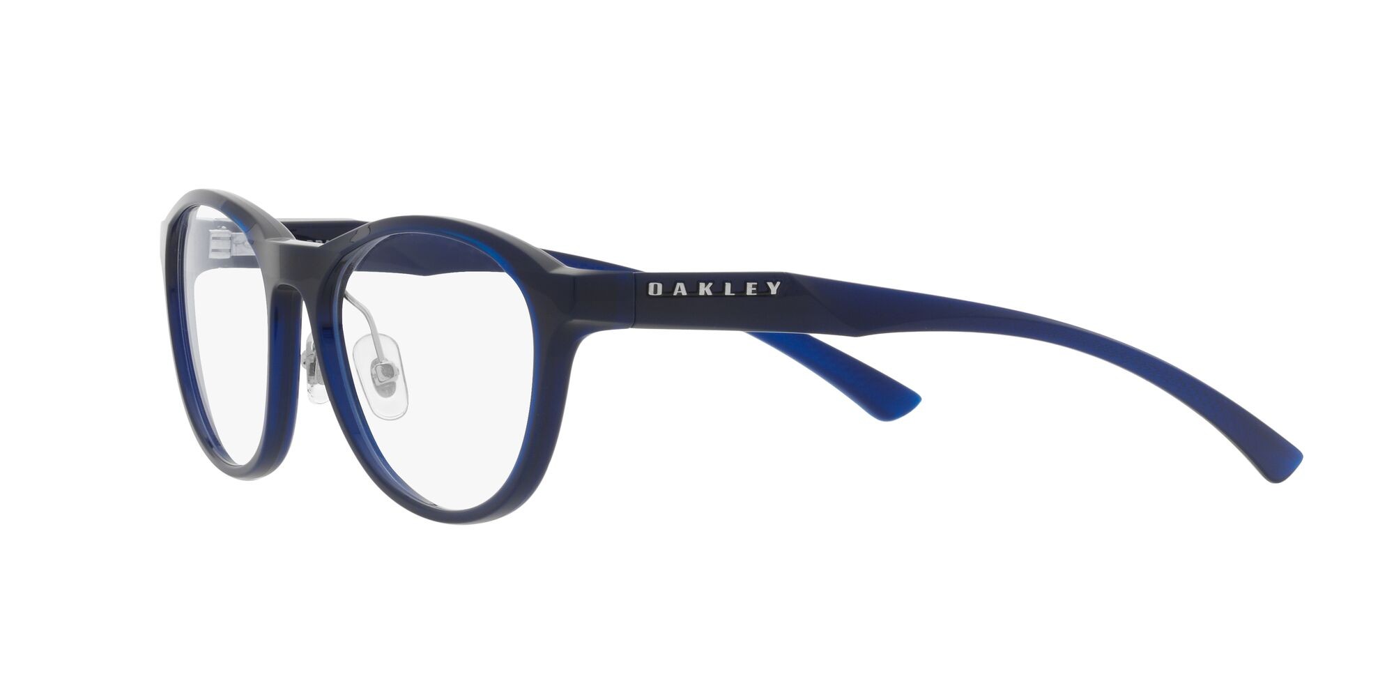 Brillen Oakley Draw Up OX 8057 (805704) farbe blu ghiaccio lucido form rund gläser lente demo