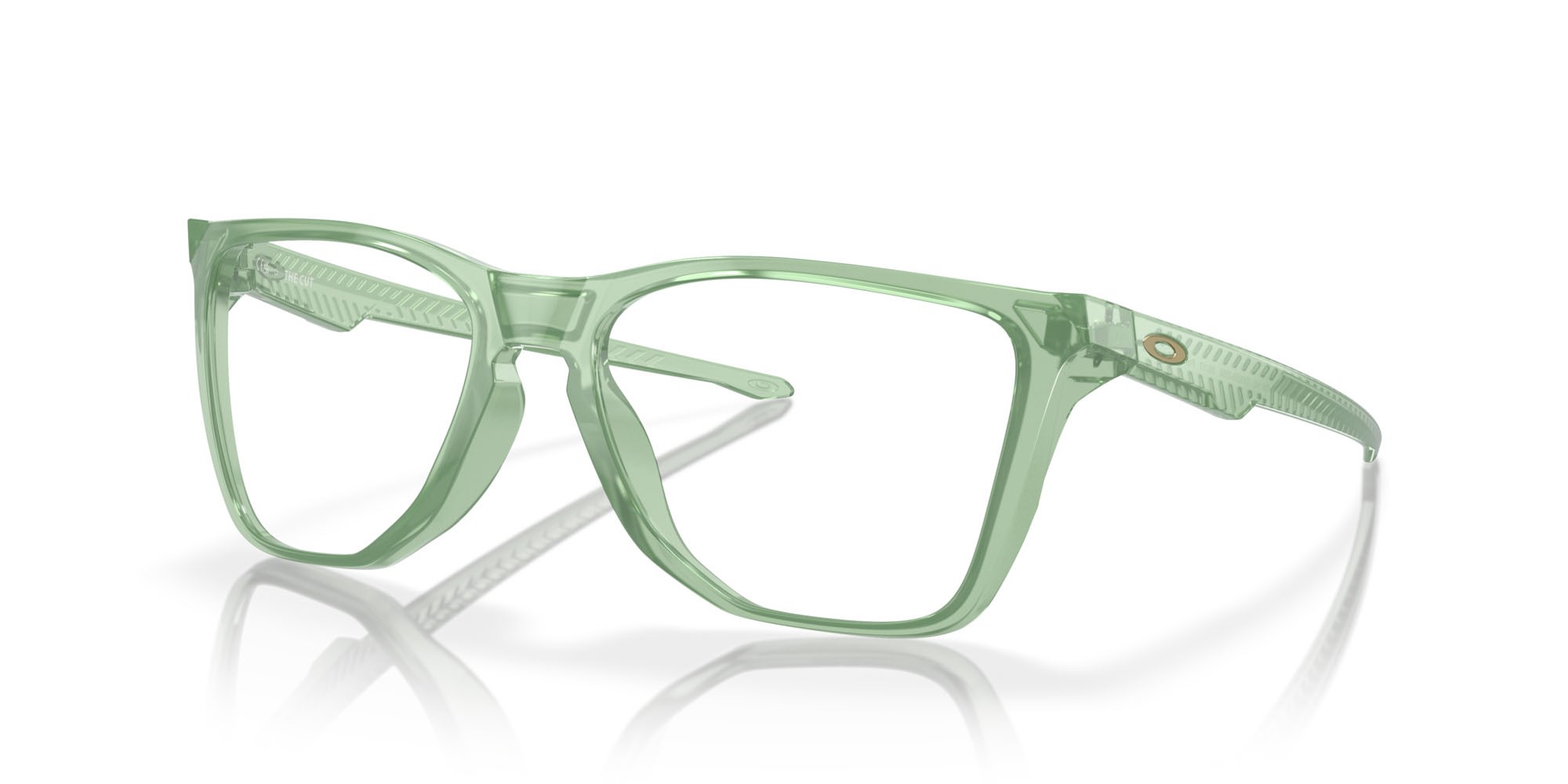 Brillen Oakley The Cut OX 8058 (805805) farbe polished trans jade form quadratisch gläser lente demo