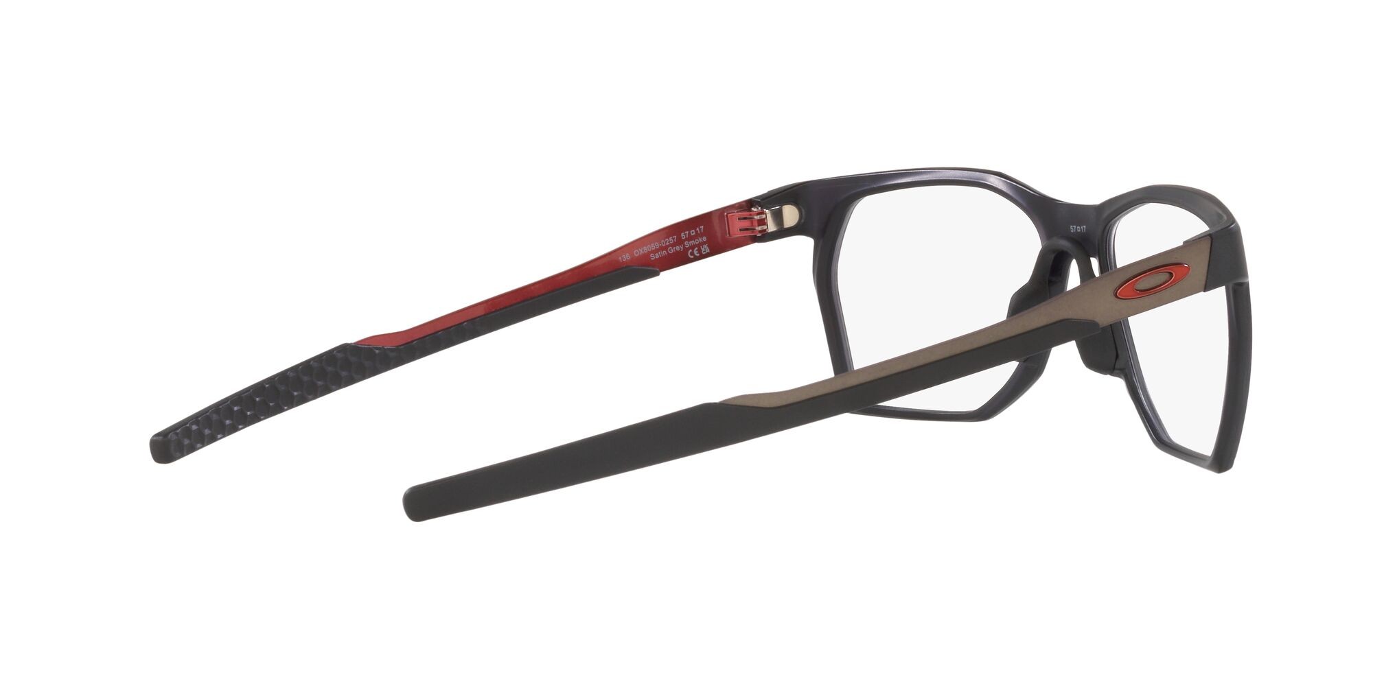 Brillen Oakley Ctrlnk OX 8059 (805902) farbe grigio fumo satinato form rechteckig gläser lente demo