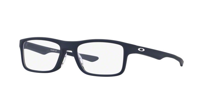 Occhiali da vista Oakley Plank 2.0 OX 8081 (808103) colore softcoat universal blue forma rettangolare lenti clear