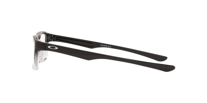 Occhiali da vista Oakley Plank 2.0 OX 8081 (808112) colore polished black clear fade forma rettangolare lenti clear